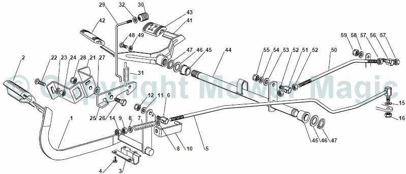 Brake and Gearbox Controls - Mountfield (2009 - 10) 1540H 2T5544483/1640H 2T0930483/M10/1840H 2T566483/2040H 2T5672483 Brake and Gearbox Controls - Mountfield (2009 - 10) 1540H 2T5544483/1640H 2T0930483/M10/1840H 2T566483/2040H 2T5672483