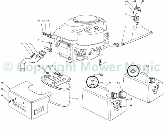 Engine GGP 13.5 - 14 . 14.5 - 16HP - Mountfield (2009 - 10) 1540H 2T5544483/1640H 2T0930483/M10/1840H 2T566483/2040H 2T5672483 Engine GGP 13.5 - 14 . 14.5 - 16HP - Mountfield (2009 - 10) 1540H 2T5544483/1640H 2T0930483/M10/1840H 2T566483/2040H 2T5672483