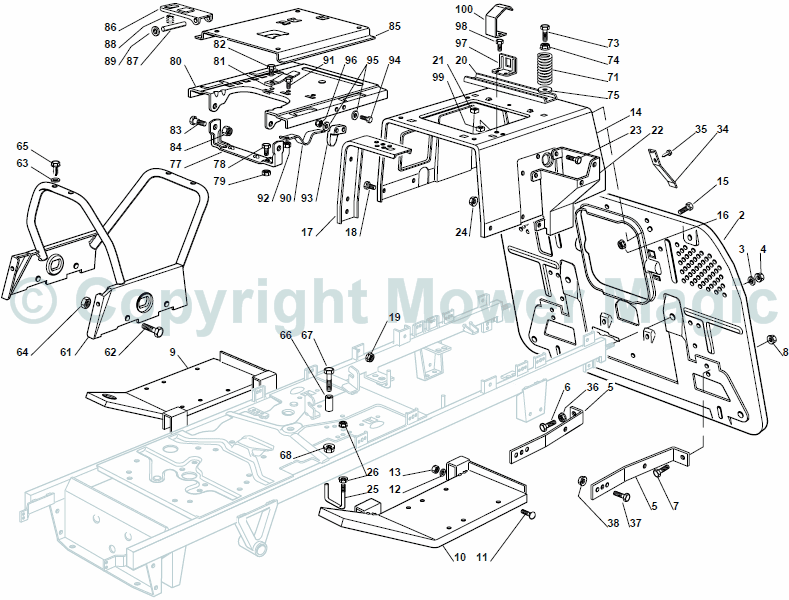 Chassis - Mountfield (2010) 1540M 2T5144483/UM9 /1640M 2T0730483/M10