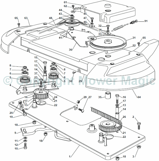 Cutting Plate (1) - Mountfield (2010) 1540M 2T5144483/UM9 /1640M 2T0730483/M10