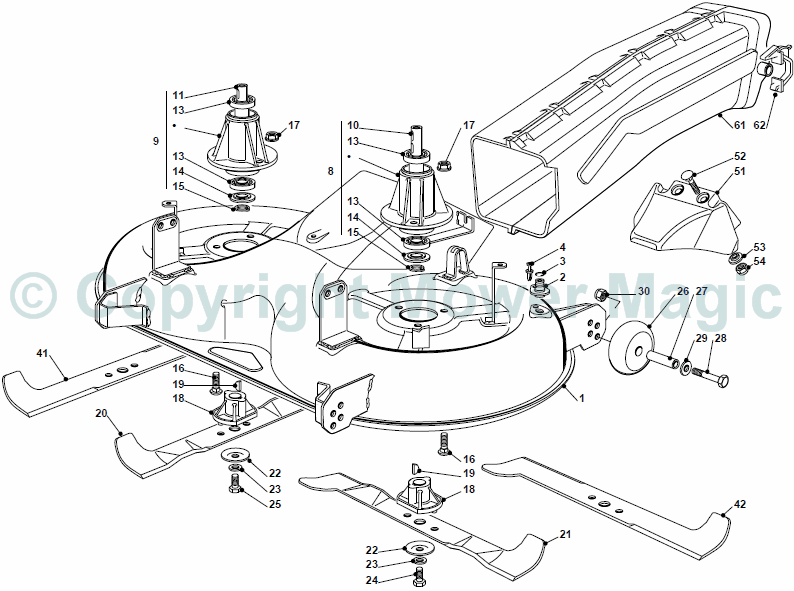 Cutting Plate (2) - Mountfield (2010) 1540M 2T5144483/UM9 /1640M 2T0730483/M10