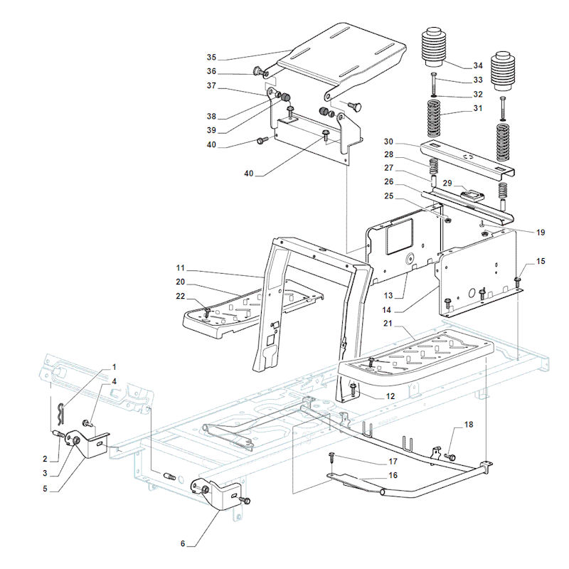 Mountfield 1534H-SD 2T1210483/M16 Chassis Spares