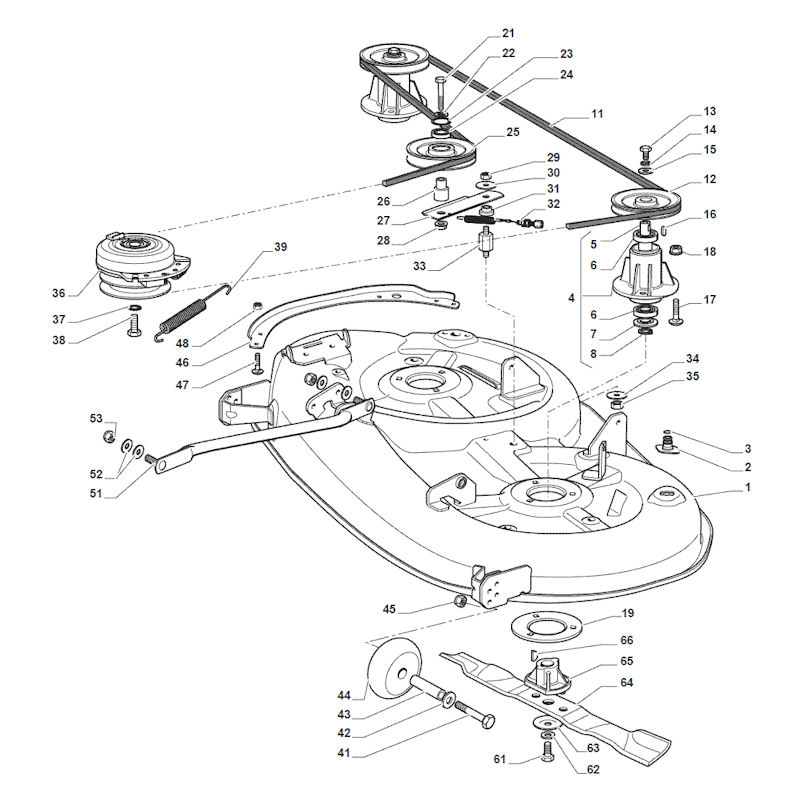 Mountfield 1534H-SD 2T1210483/M16 Cutter Deck Spares