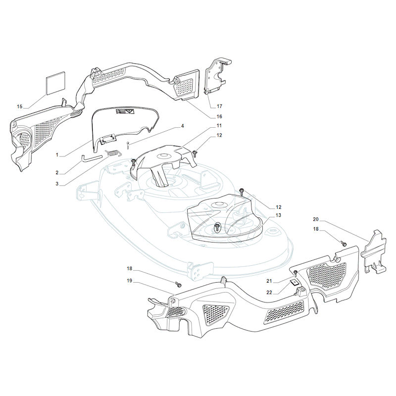 Mountfield 1534H-SD 2T1210483/M16 Deck Cover Spares