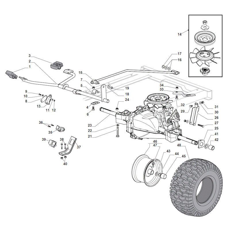 Mountfield 1534H-SD 2T1210483/M16 Trasnmission Spares