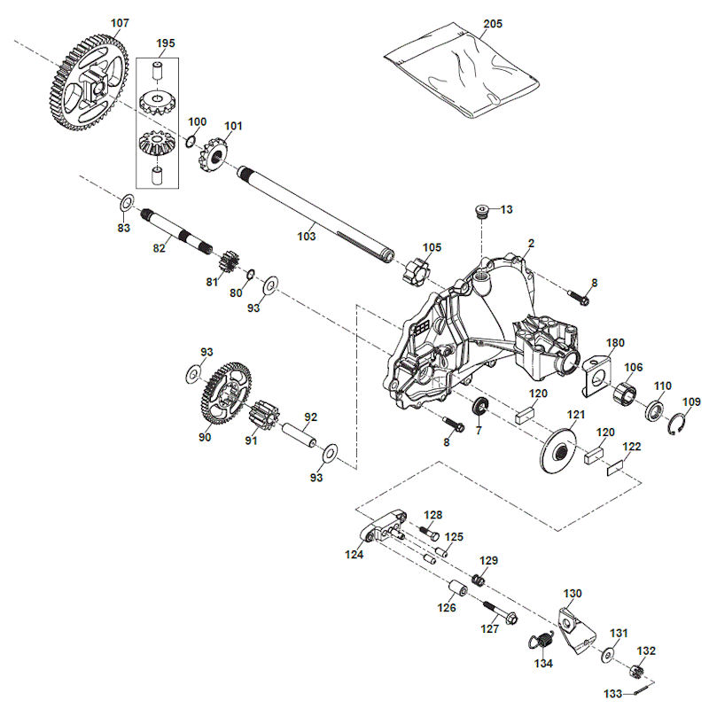 Mountfield 1534H-SD 2T1210483/M16 Hydro Gear Spares - 2