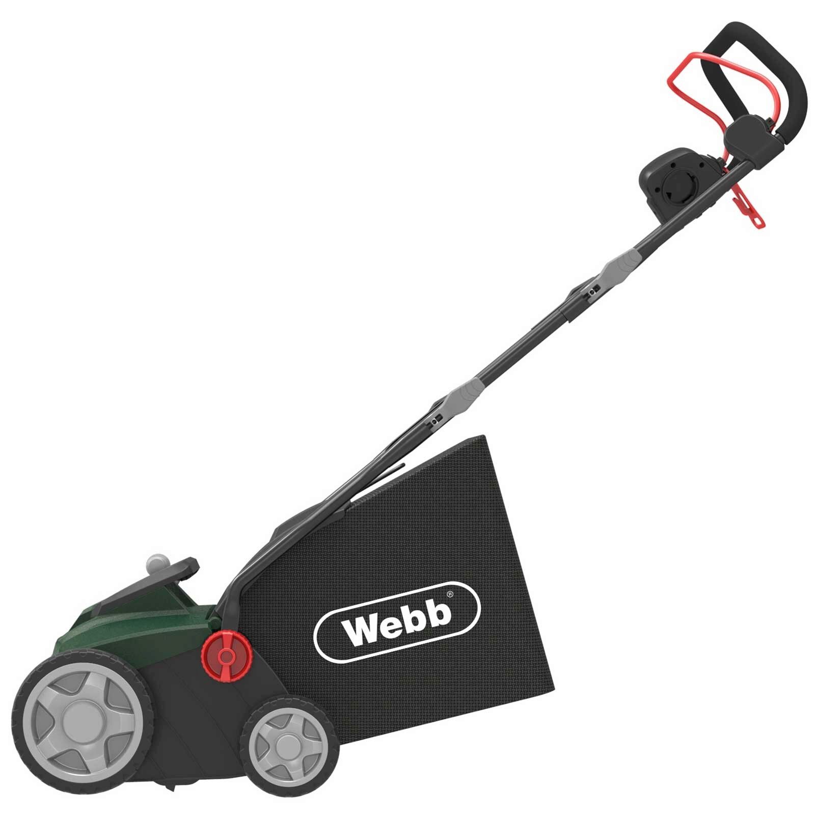 Webb 2 in 1 Electric Scarifier & Lawn Raker 36cm / 1500w