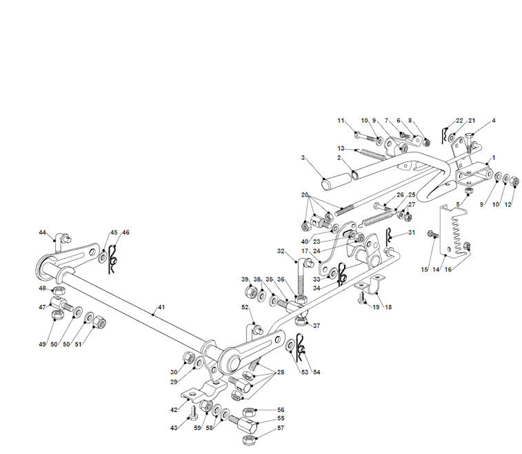 Mountfield 1636H 2T0430483/M11 Deck Lift Spares