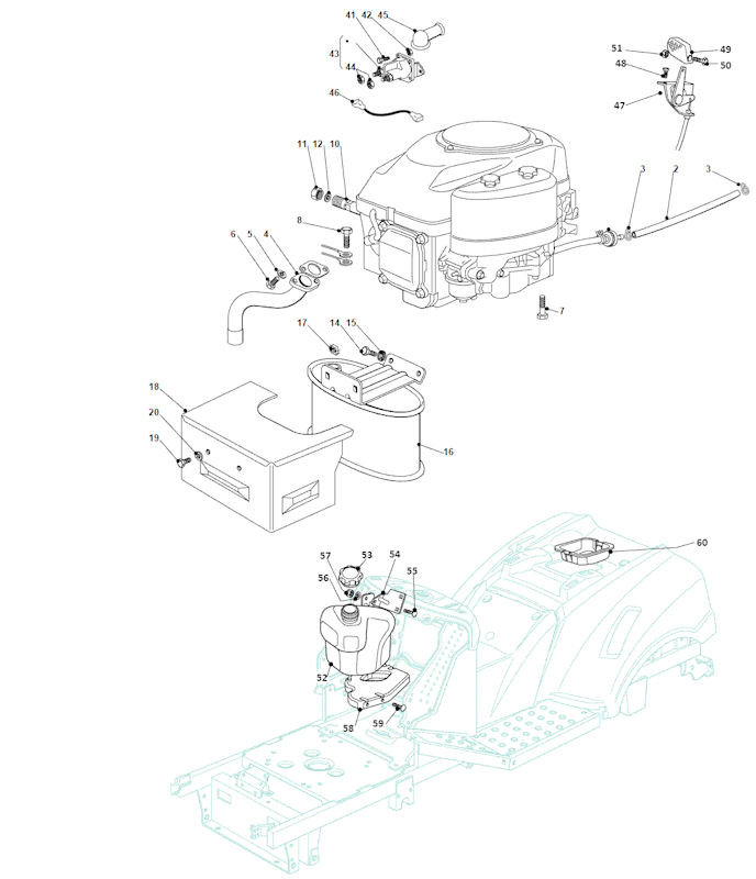 Mountfield 1636H 2T0430483/M11 Engine (GGP) Spares