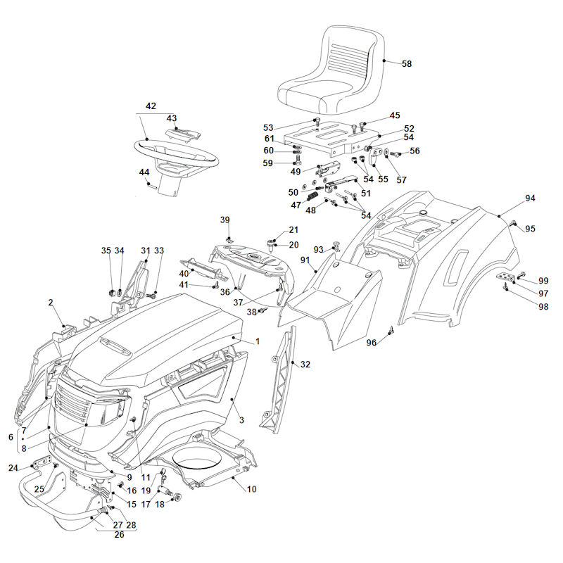 Mountfield 1636H 2T0430483/M11 Bodywork Spares - 3