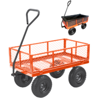 Sherpa Garden Metal Trolley Cart with Liner/Cover Sherpa Garden Metal Trolley Cart with Liner/Cover