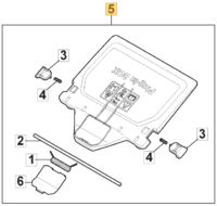 To Clear - Special Price - 381008155/1 REAR DEFLECTOR FLAP PANEL MP2