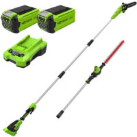 Greenworks Cordless Pole Saw & Hedge Trimmer KIT 40v / 51cm (inc 2 x 2Ah Battery & Charger) Greenworks Cordless Pole Saw & Hedge Trimmer KIT 40v / 51cm (inc 2 x 2Ah Battery & Charger)