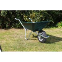 County Clipper Garden Wheelbarrow Green 90ltr