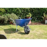 County Cruiser Garden Wheelbarrow Blue 100ltr