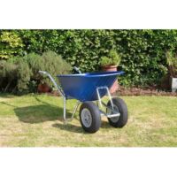 County Cruiser Garden Wheelbarrow Blue Duo Twin-Wheel