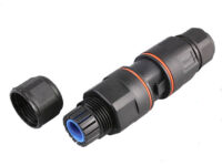 IP68 Plug and Socket Waterproof Connector, 3 poles, no screws