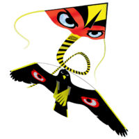 Portek Terror Kite + Terror Hawk Bird Scarer Kit