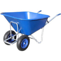 Big Blue Wheelbarrow Twin-Wheel 280 litre - Huge Capacity