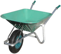 Polypropylene Barrow  Tyre 90L - Green