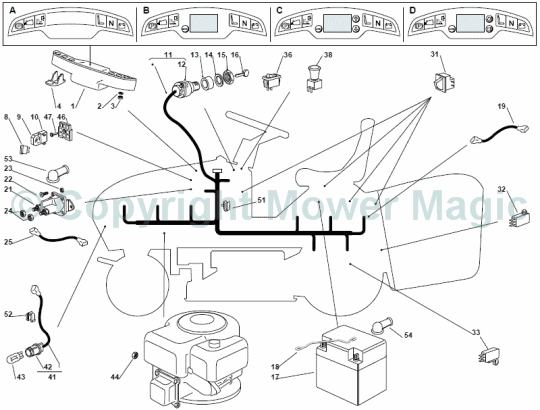 Electical Parts - Mountfield 2248 Hydro (2009 - 2010) 2T6672483/UM9