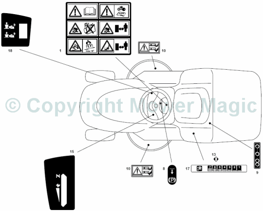 Labels - Mountfield 2248 Hydro (2009 - 2010) 2T6672483/UM9