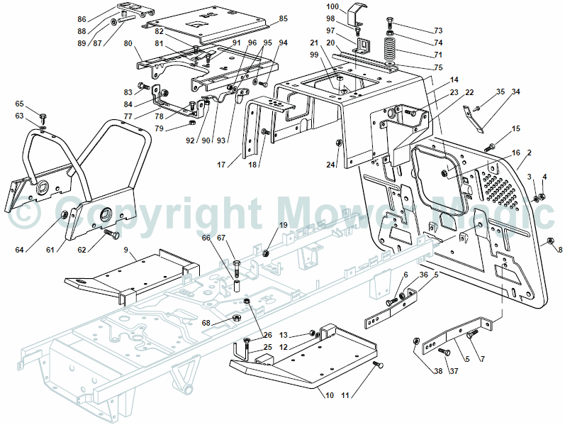 Chassis - Mountfield 2248 Hydro (2009 - 2010) 2T6672483/UM9