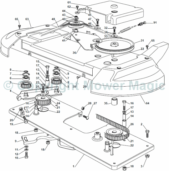 Cutting Plate (1) - Mountfield 2248 Hydro (2009 - 2010) 2T6672483/UM9