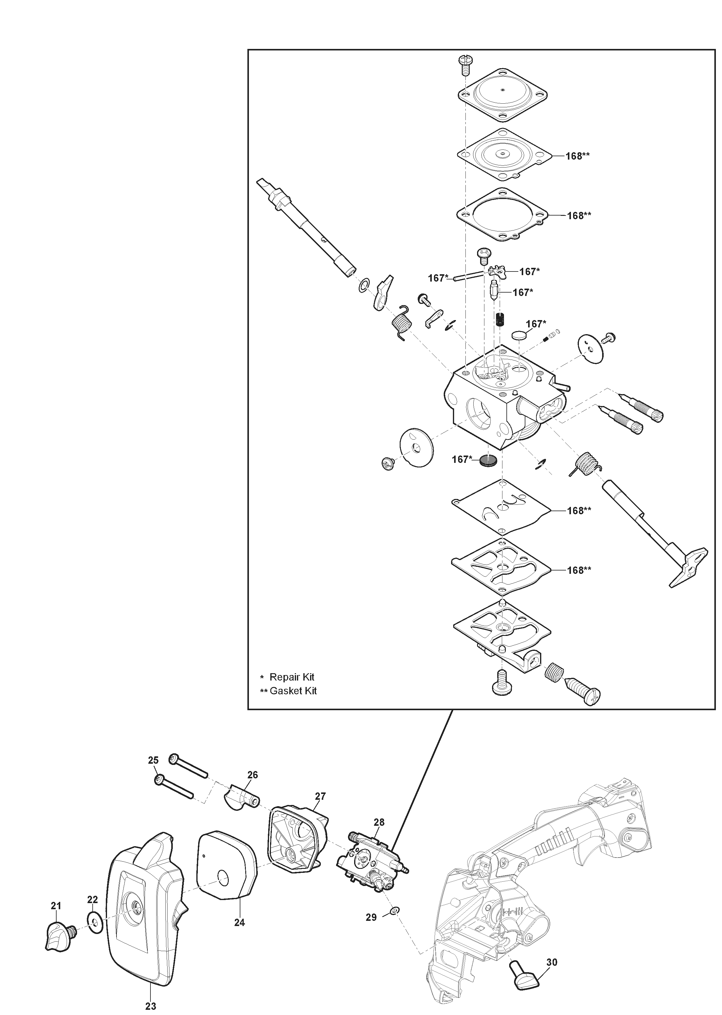 SPR 276 C 240271012/S17 Engine - Carburetor Spares