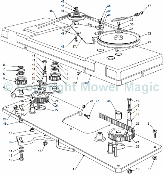 Cutting Plate (1) - Mountfield 2448 Hydro (2009 - 2010) 2T252583/M10