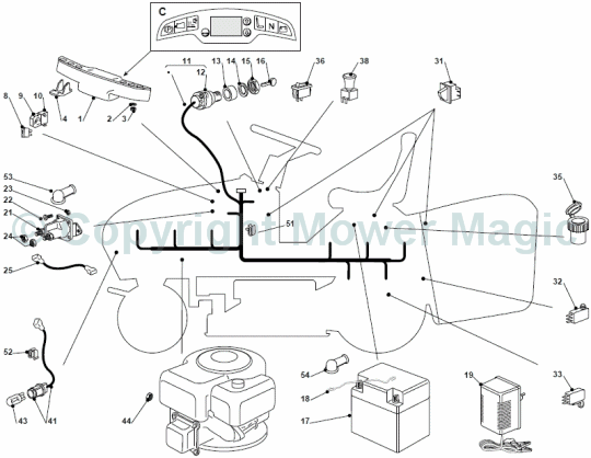 Electical Parts - Mountfield 2448 Hydro (2009 - 2010) 2T252583/M10