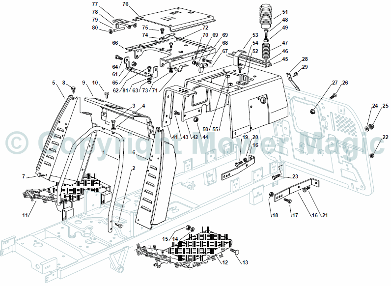 Chassis - Mountfield 2448 Hydro (2009 - 2010) 2T252583/M10