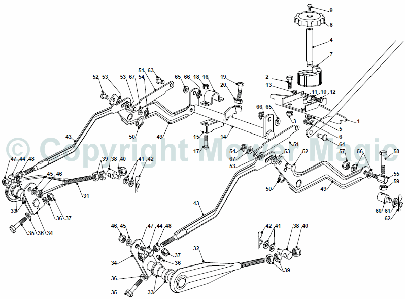 Cutting Plate Lifting (2) - Mountfield 2448 Hydro 4 Wheel Drive (2010) 2T152583/M10