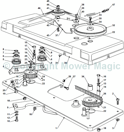 Cutting Plate (1) - Mountfield 2448 Hydro 4 Wheel Drive (2010) 2T152583/M10