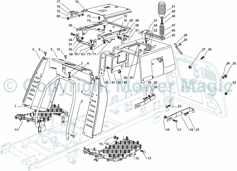 Chassis - Mountfield 2448 Hydro 4 Wheel Drive (2010) 2T152583/M10