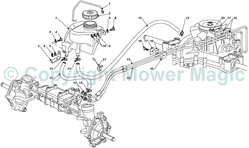 Transmission (Front) - Mountfield 2448 Hydro 4 Wheel Drive (2010) 2T152583/M10