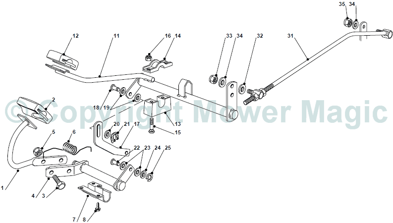 Drive Controls - Mountfield 2448 Hydro (2009 - 2010) 2T252583/M10