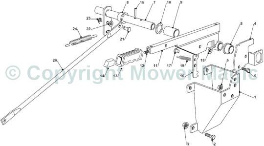 Cutting Plate Lifting (1) - Mountfield 2448 Hydro (2009 - 2010) 2T252583/M10