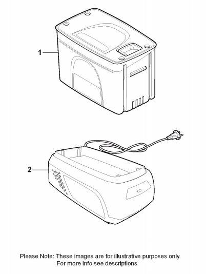 MTR 20 Li (2021) - 271102203/MUK - BATTERY AND CHARGER MTR20LI