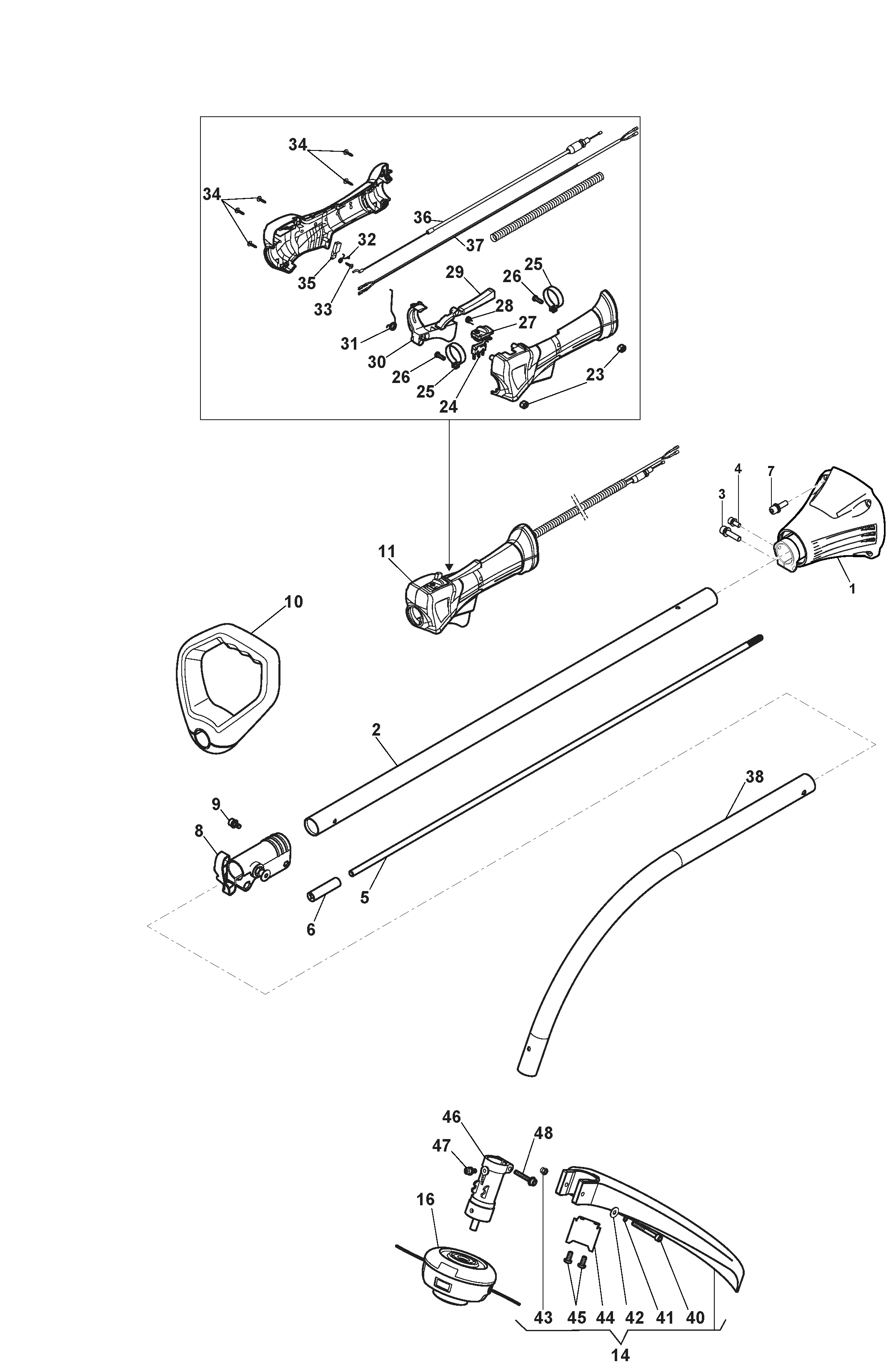 SGT 226 J (287110102/ST1) Trimmer Spares