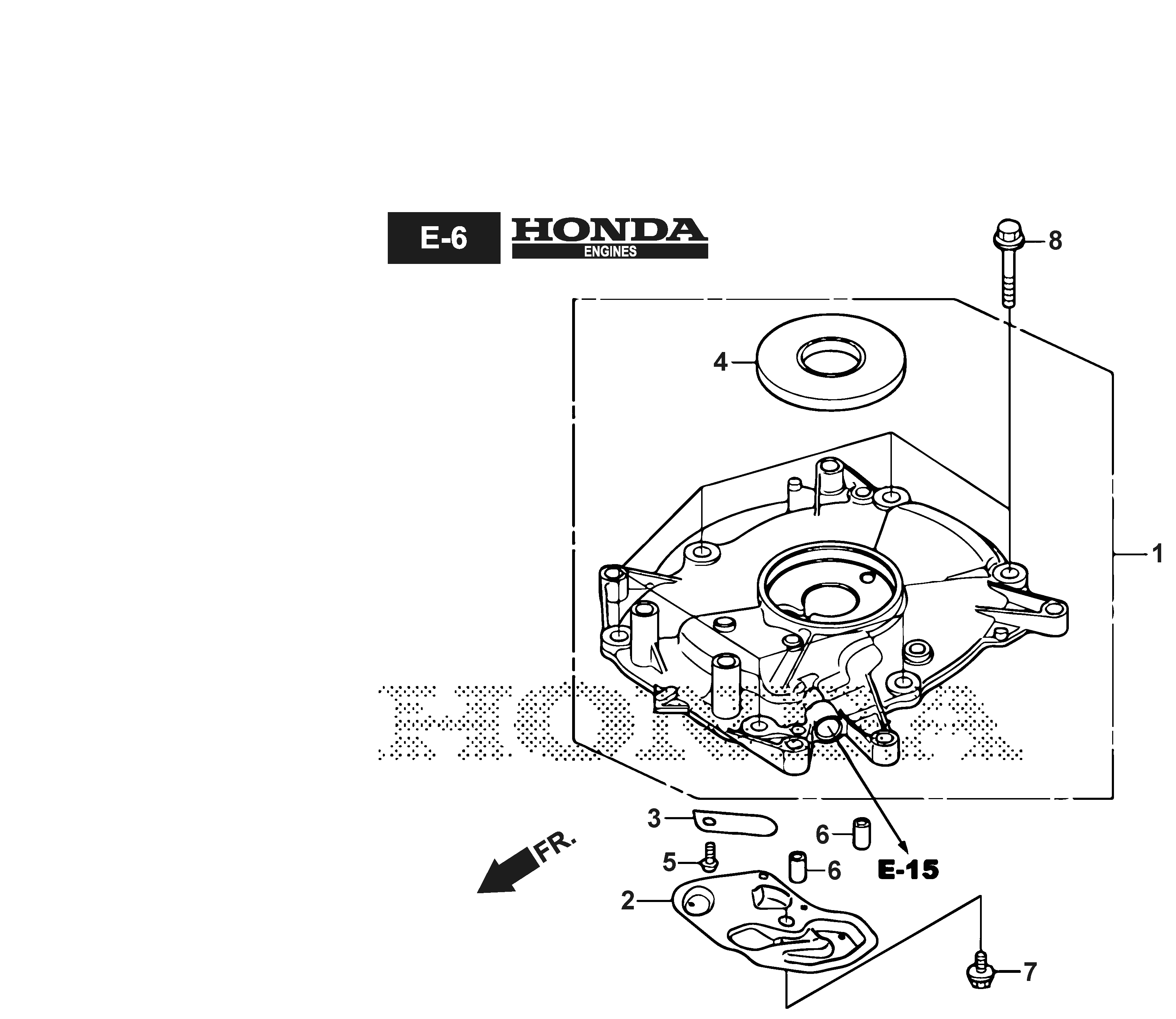 291502138/ST1 Crankcase Cover