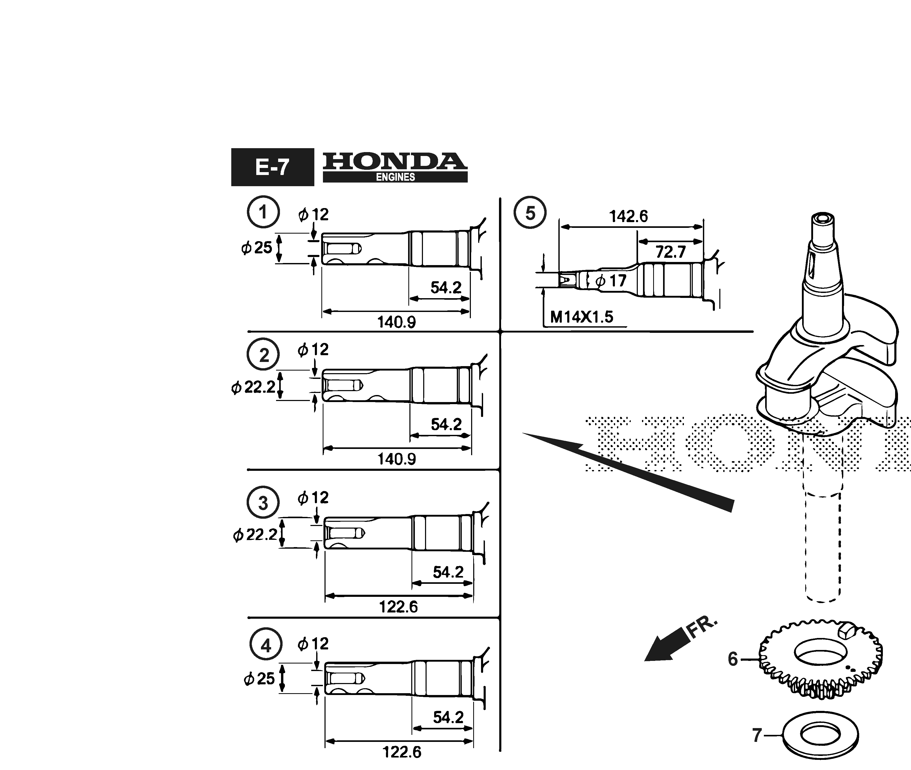 291502138/ST1 Crankshaft