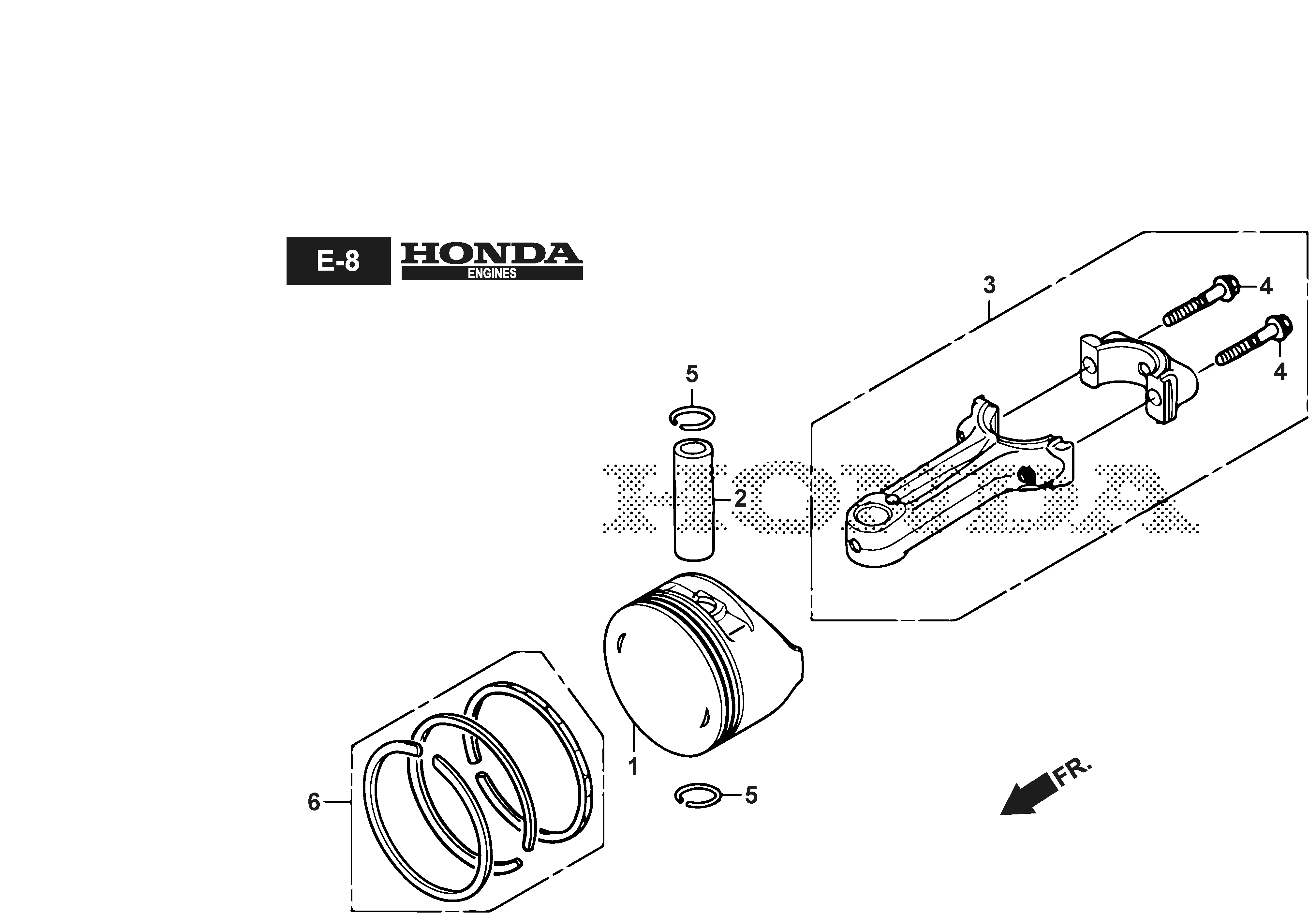 291502138/ST1 Piston/Connecting Rod