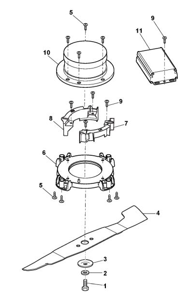 Mountfield Princess 38 LI 38Li KIT  (2021 - 2025) - 294386063/M21 - Electric Motor/Blade