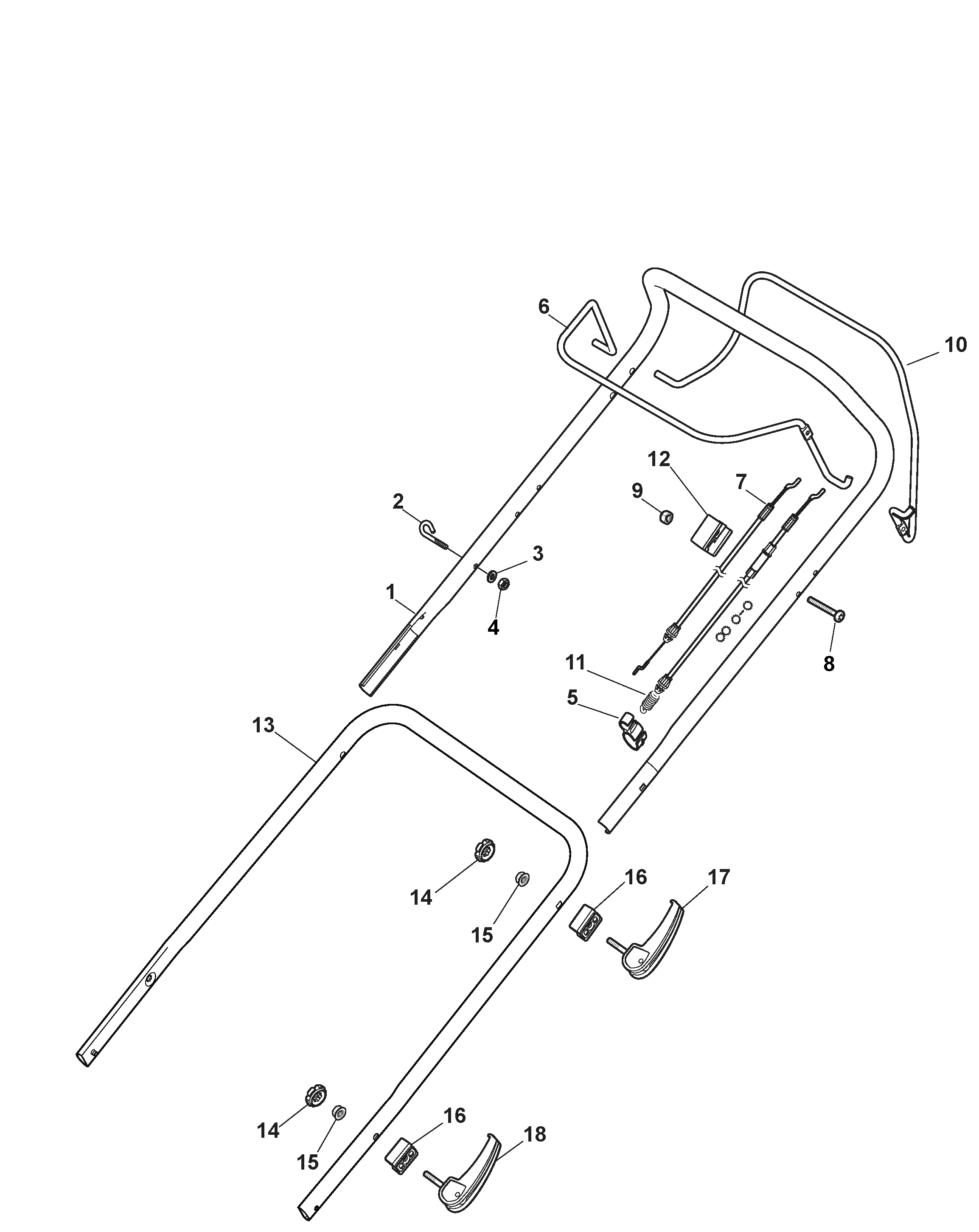 294502848/S17 Handle, Upper Part - Quick Release