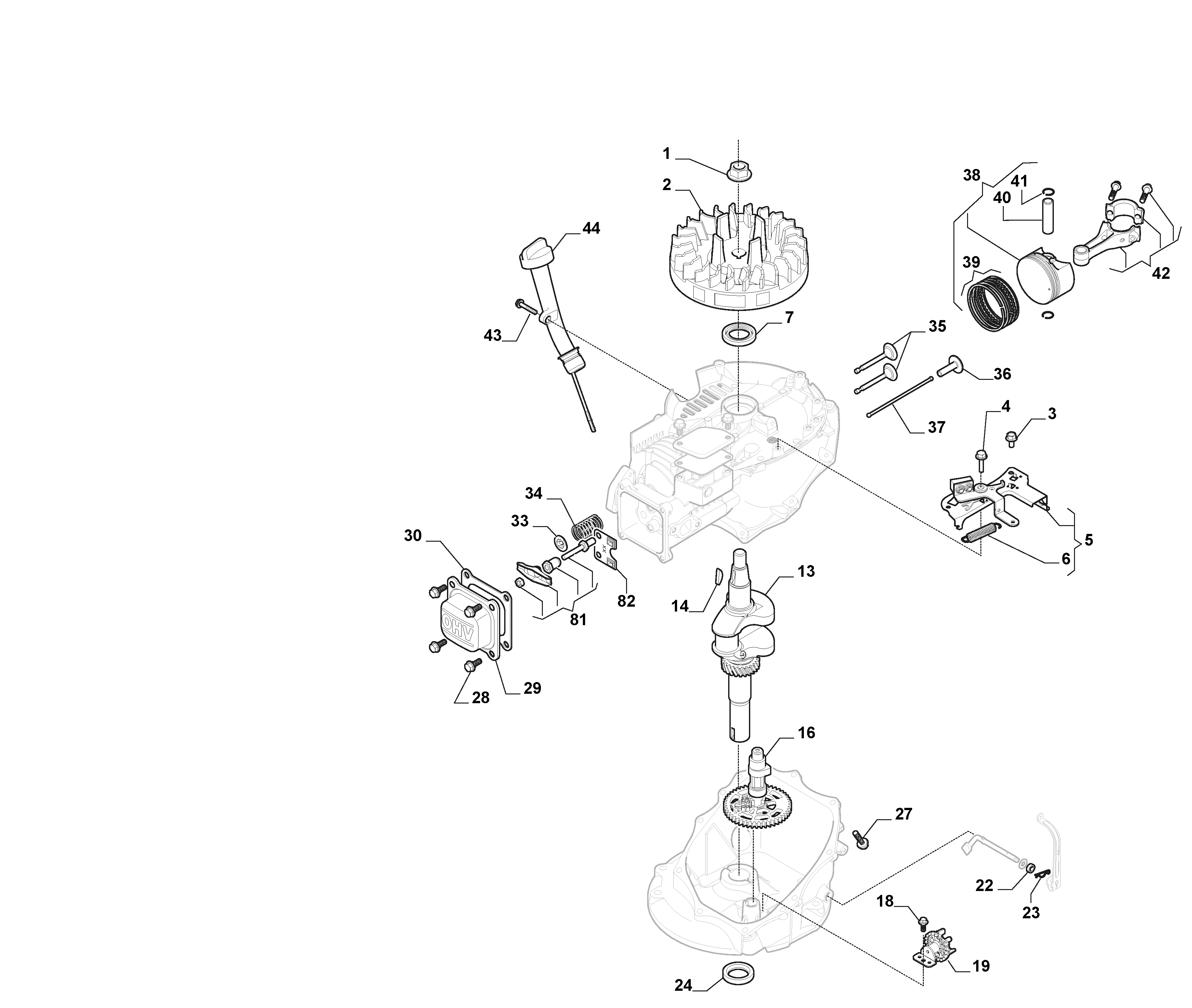 294512048/ST1 Engine - Piston, Crankshaft