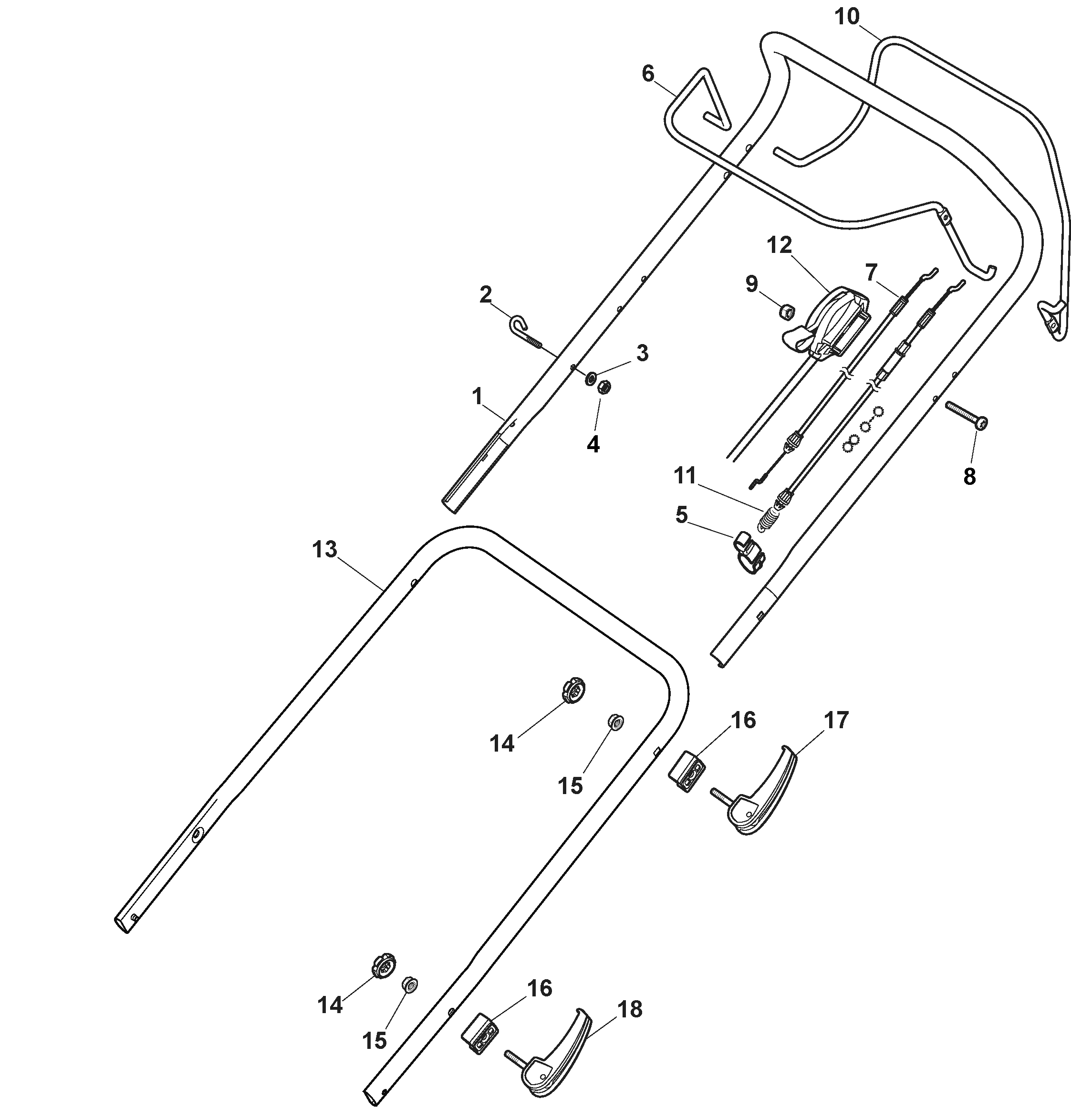 294556848/S17 Handle, Upper Part - Quick Release