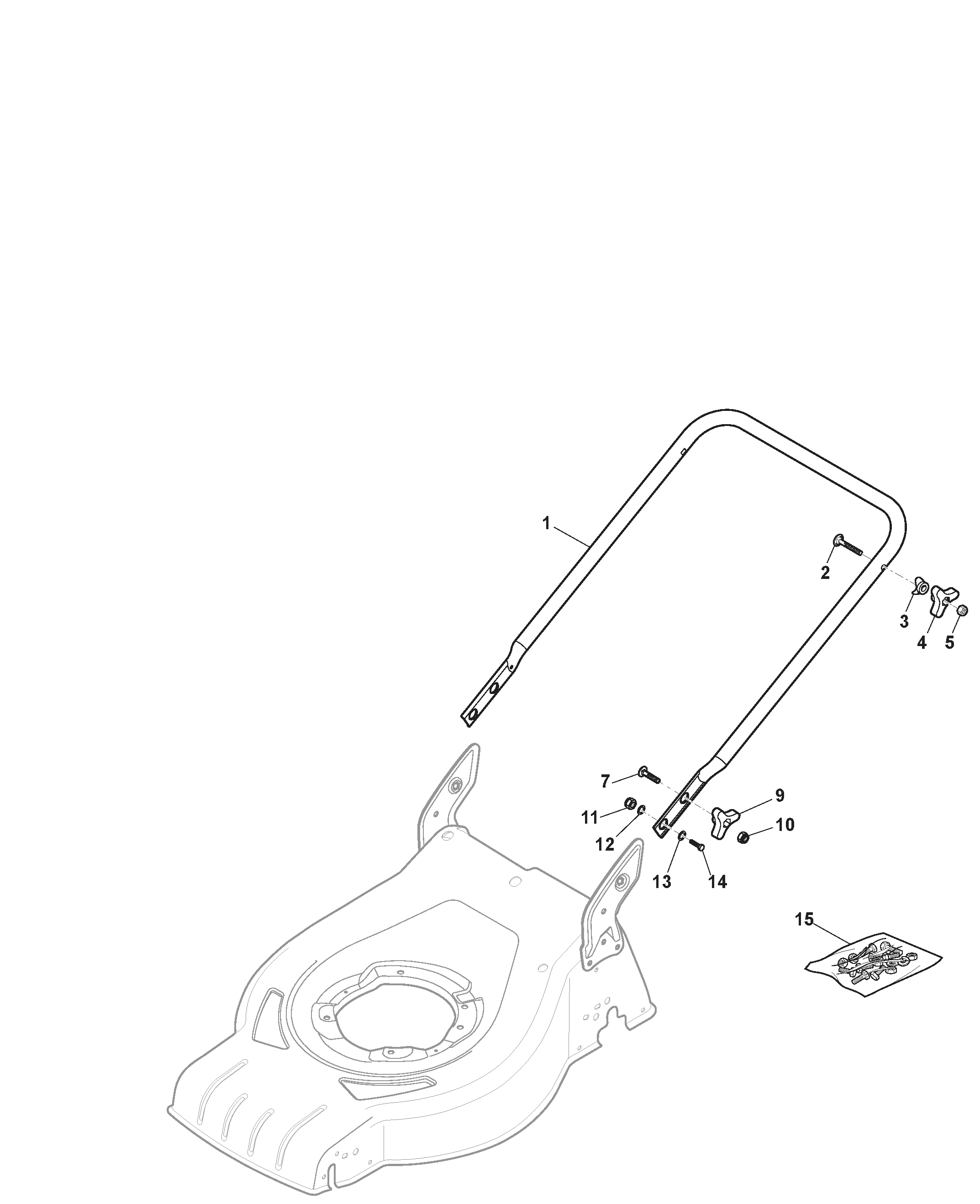 Mountfield/Macallister MPRM 42SP 295442024/MCA - Handle, Lower Part