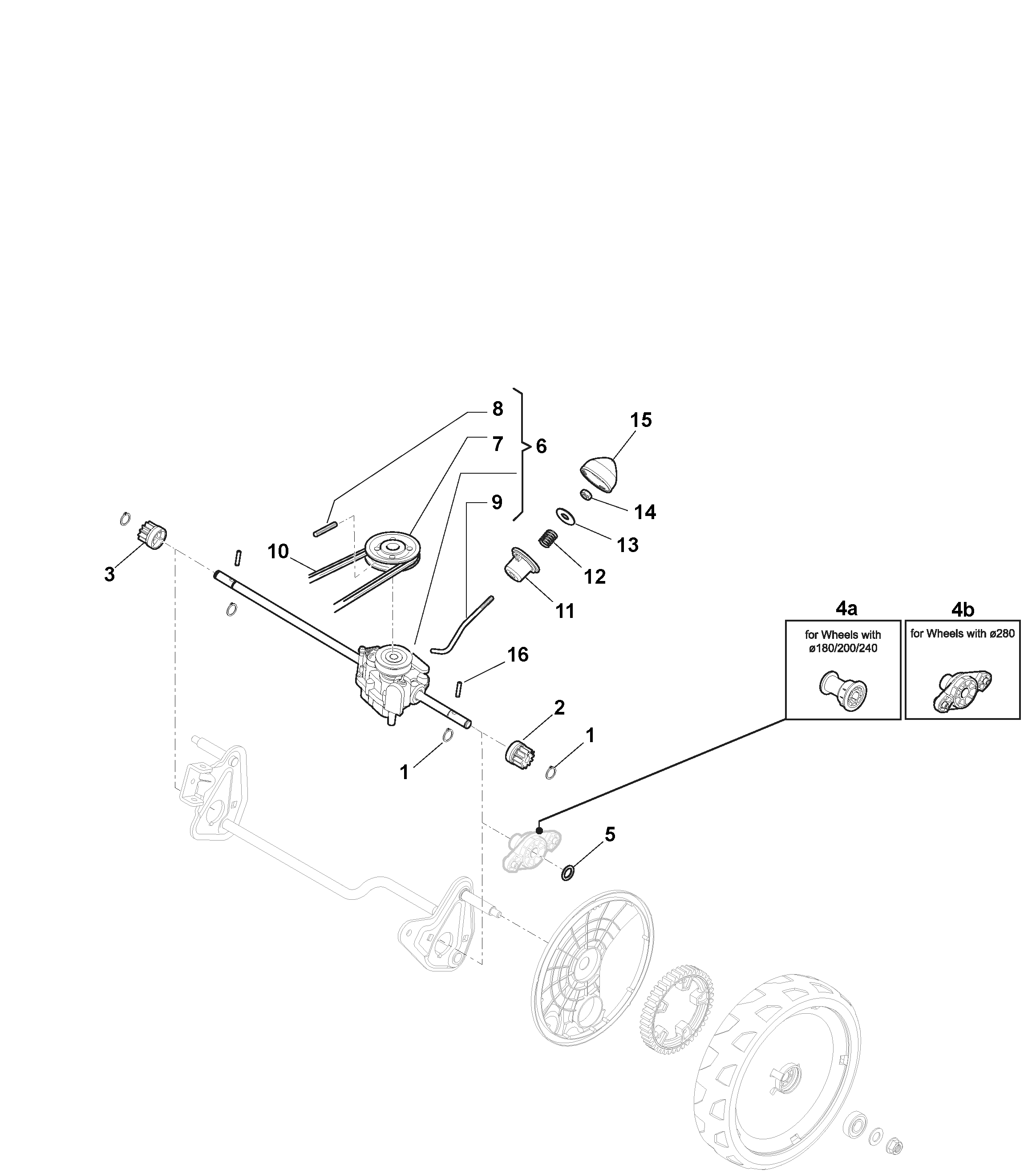 Mountfield/Macallister MPRM 42SP 295442024/MCA - Transmission