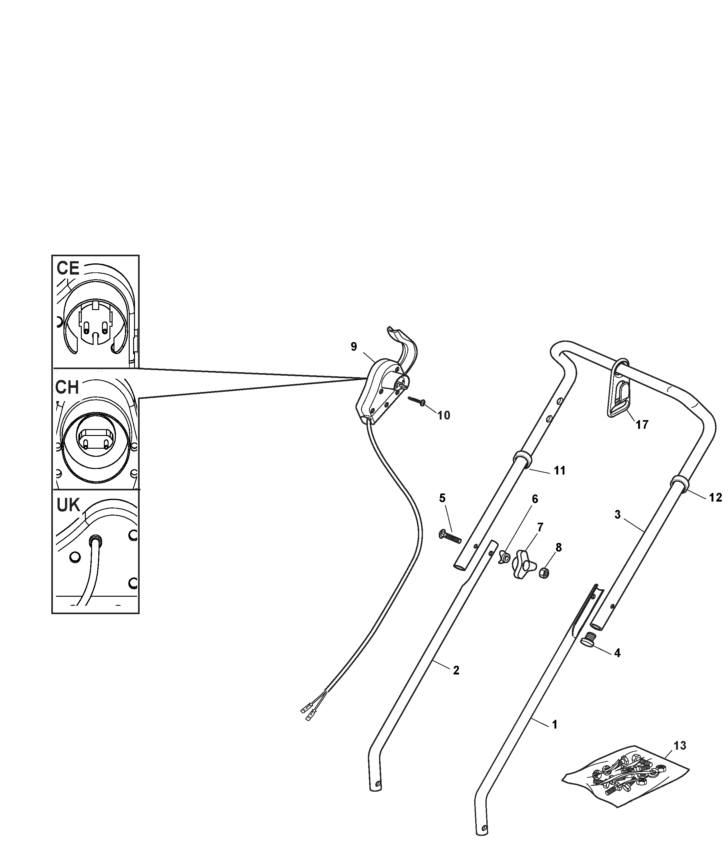 297391654/ST9 Handle, Upper Part 297391654/ST9 Handle, Upper Part